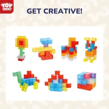 Colorful Magnetic Building Blocks for Kids Ages 3-8