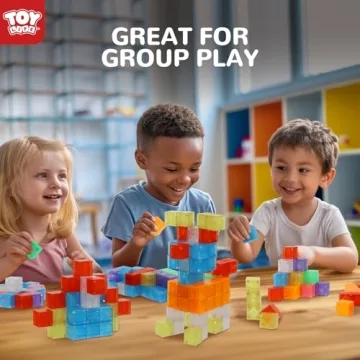 Colorful Magnetic Building Blocks for Kids Ages 3-8