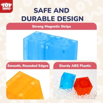 Colorful Magnetic Building Blocks for Kids Ages 3-8