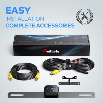 eRapta ERT01 Backup Camera with Night Vision Waterproof