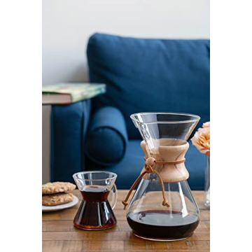 Chemex Pour-Over Glass Coffeemaker - Classic Series - 8-Cup - Exclusive Packaging