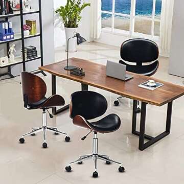 GOODALLIN Modern Mid-century Adjustable Office Chair