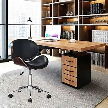 GOODALLIN Modern Mid-century Adjustable Office Chair