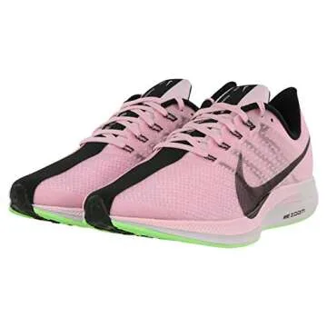 Nike Women's Zoom Pegasus 35 Turbo Running Shoes (9, Pink/Lime)