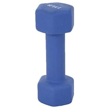 Gorunning Hexagon Neoprene Coated Dumbbell (Pair), Non-Slip Neoprene Hand, Hand Weights Dumbell Set for Men and Women, All-Purpose, Home, Gym, Office (15)