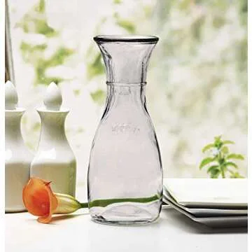 Circleware Clear Carafe Drink Pitcher New Fun Party Entertainment Home and Kitchen Beverage for Wate...