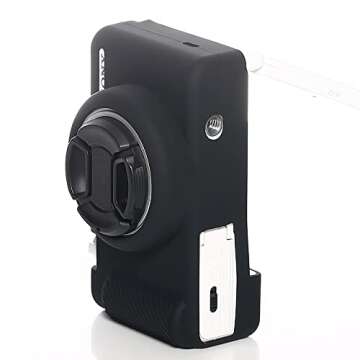 Pocoukate Case for Sony ZV-1F, ZV-1 II/ZV-1M2 Vlog Camera, ZV1F Camera Silicone Cover Skin, Anti-Scratch Slim Fit Soft Sleeve with ZV1 F Screen Protector- Black