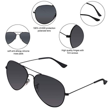 Polarized Aviator Sunglasses for Trends & UV Protection