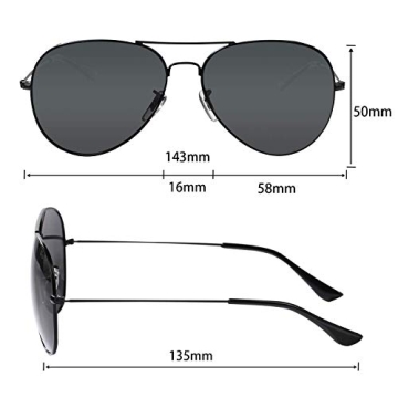 Polarized Aviator Sunglasses for Trends & UV Protection