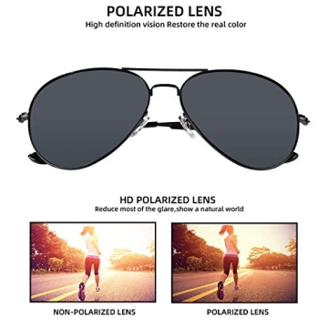 Polarized Aviator Sunglasses for Trends & UV Protection
