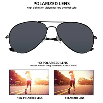 Polarized Aviator Sunglasses for Trends & UV Protection