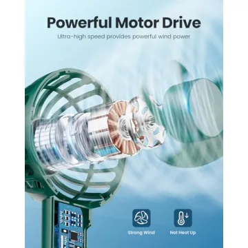 Gaiatop Mini Portable Fan - Stylish and Rechargeable