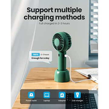 Gaiatop Mini Portable Fan - Stylish and Rechargeable