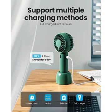 Gaiatop Mini Portable Fan - Stylish and Rechargeable