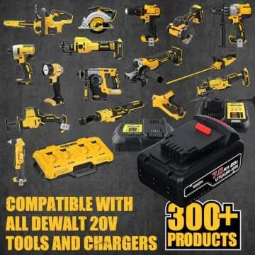 VANON 7.0Ah 20 Volt Replacement Batteries for Dewalt