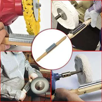 15 Inch Buffing Wheel Rake for Easy Compound Cleaning