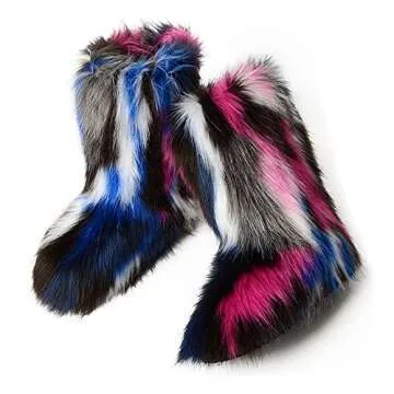ZOSCGJMY Faux Fur Boots for Women - Stylish Comfort for Every Occasion