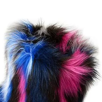 ZOSCGJMY Faux Fur Winter Boots for Women