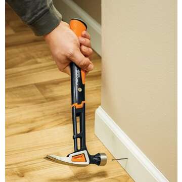 Fiskars Home Essentials Tool Kit with PowerGear Lopper, Shears, Bypass Pruner, Folding Saw with 2 Blades, IsoCore Hammer, and Utility Knife, for Indoor Use and Outdoor Gardening (6 Piece Kit)