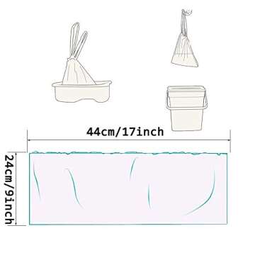 100 Pack Potty Chair Liners Disposable, Drawstring Training Toilet Seat Liner Bags Cleaning Bag for ...