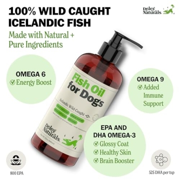 Deley Naturals Fish Oil for Dogs - Omega 3 Supplements