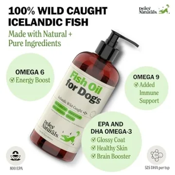 Deley Naturals Fish Oil for Dogs - Omega 3 Supplements