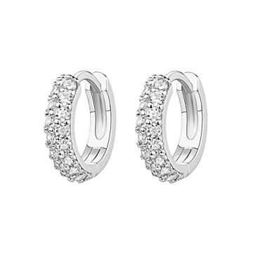 Elegant PAVOI Huggie Earrings in Gold - Sustainable Luxury