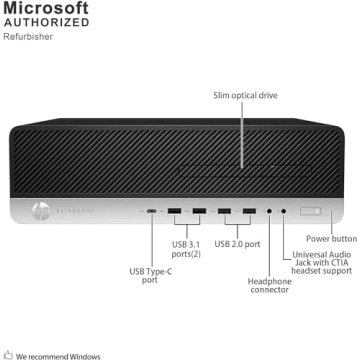 HP Elitedesk 800 G3 SFF with Intel i7 and 32GB RAM