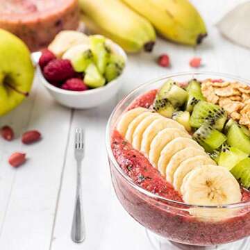 Set of 16 Demitasse Espresso Spoon (4 inch) and Stainless Steel Forks (4.8 inch), DaKuan Mini Coffee Spoons & Cake Forks for Dessert, Tea, Appetizer