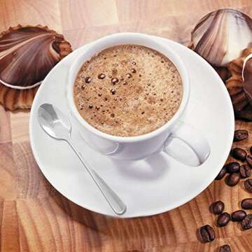 Set of 16 Demitasse Espresso Spoon (4 inch) and Stainless Steel Forks (4.8 inch), DaKuan Mini Coffee Spoons & Cake Forks for Dessert, Tea, Appetizer