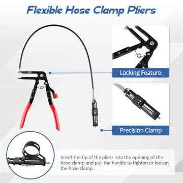 PPKBBEB 9PCS Hose Clamp Pliers for Easy Automotive Repairs