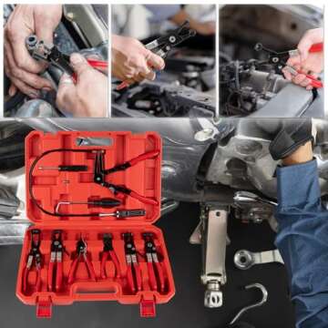 PPKBBEB 9PCS Hose Clamp Pliers for Easy Automotive Repairs
