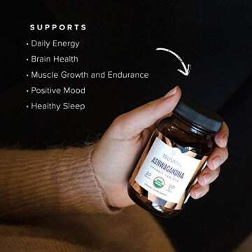 Truvani Organic Ashwagandha | Energy & Mood Booster