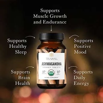 Truvani Organic Ashwagandha | Energy & Mood Booster