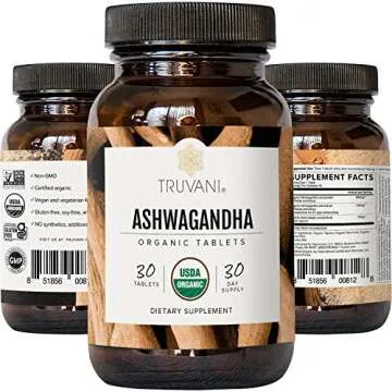 Truvani Organic Ashwagandha | Energy & Mood Booster