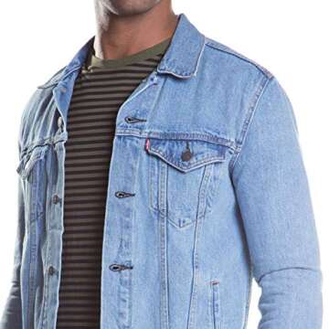 Levi's Men's Trucker Jacket (Also Available in Big & Tall), Light Stonewash, Large