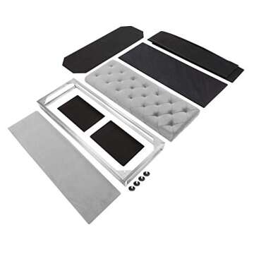 Inspire Me! Home Décor Jessica Bench with Storage and Glam Design