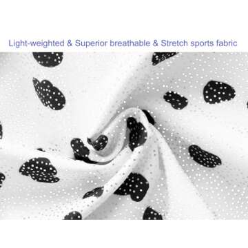 Domusgo Gymnastics Leotards for Girls 2t 3t Shiny 3D Print Black Dot One-Piece Biketard with Shorts