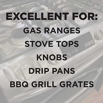 Weiman Heavy Duty Gas Range & Stove Top Cleaner and Degreaser - 2 Pack, 24 Ounces with MicroFiber Cleaning Towel