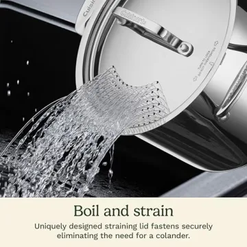 Cuisinart 6 Qt Stainless Steel Pasta Pot with Strainer Lid