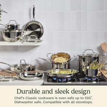 Cuisinart 6 Qt Stainless Steel Pasta Pot with Strainer Lid