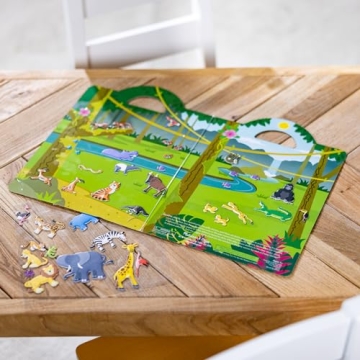 Melissa & Doug Safari Puffy Sticker Play Set - 42 Stickers