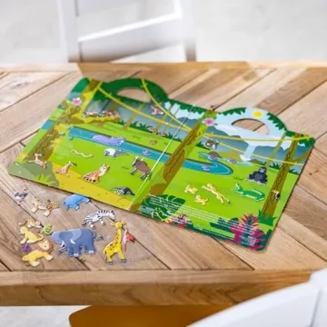 Melissa & Doug Safari Puffy Sticker Play Set - 42 Stickers