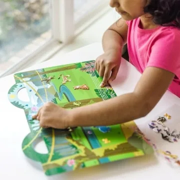 Melissa & Doug Safari Puffy Sticker Play Set - 42 Stickers