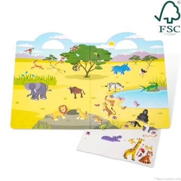 Melissa & Doug Safari Puffy Sticker Play Set - 42 Stickers