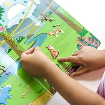 Melissa & Doug Safari Puffy Sticker Play Set - 42 Stickers