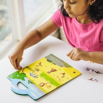 Melissa & Doug Safari Puffy Sticker Play Set - 42 Stickers