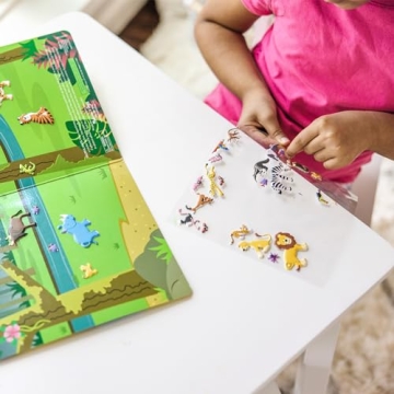 Melissa & Doug Safari Puffy Sticker Play Set - 42 Stickers