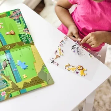 Melissa & Doug Safari Puffy Sticker Play Set - 42 Stickers
