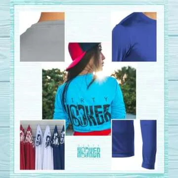 Dirty Hooker Fishing Gear Long Sleeve Fishing Shirt for Men Special Edition - Uv Protection Long Sleeve Shirt Men - Long Sleeve Swim Shirt for Men - Quick Dry Fit Shirt for Men (Small)